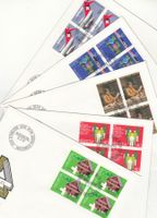 SBK 649 - 653 im 4er-Block FDC