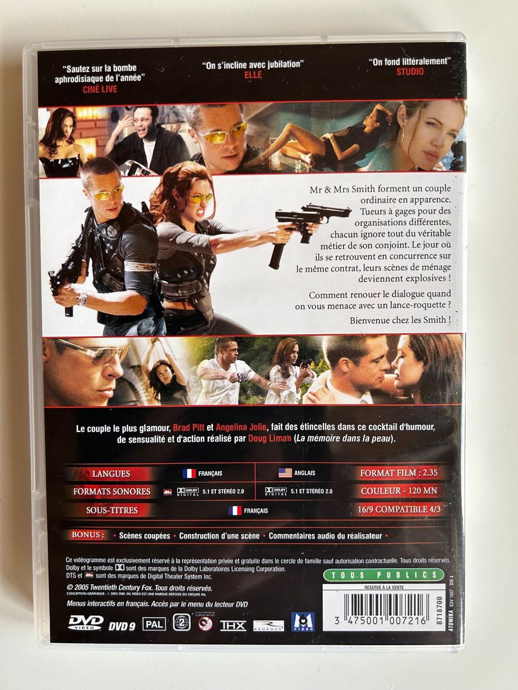 Tutti i DVDs: MR. & MRS. SMITH – Usato da St-Cierges venduto da Crisi53 1