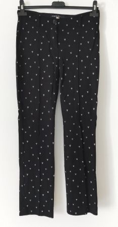 MARC CAIN Hose Trouser Herzen Print Stretch schwarz Gr.N1/34