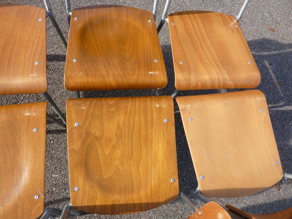 50 Stühle Holzstühle Stapelstühle Seminarstühle stapelbar 5