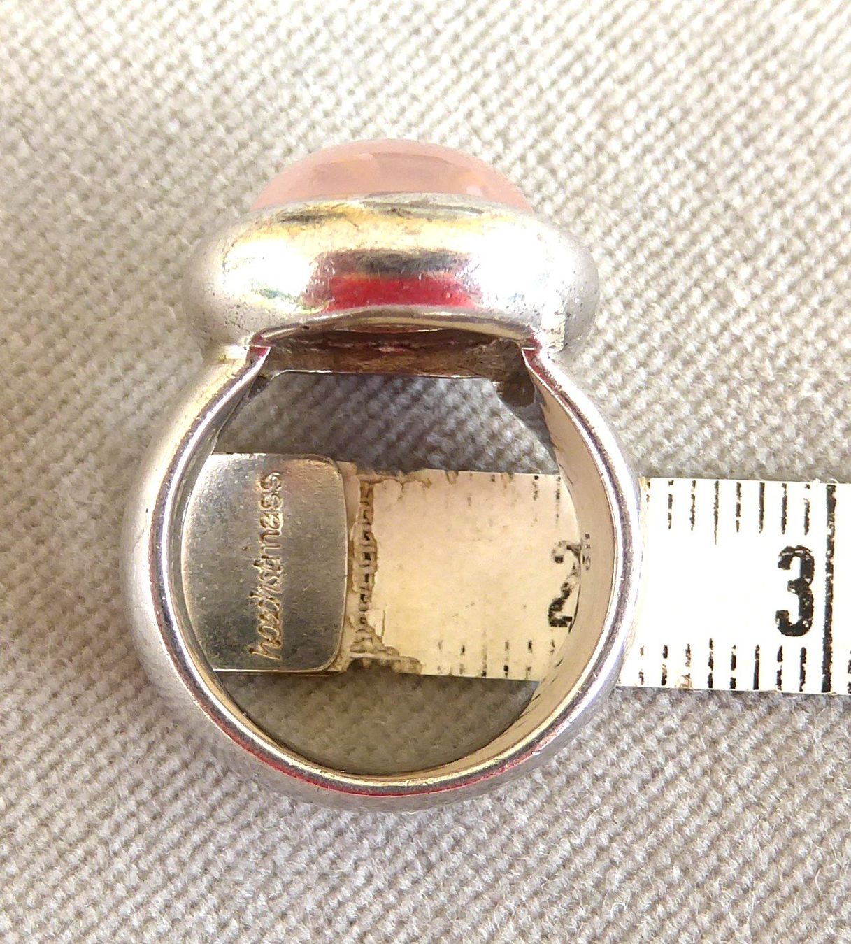 Anelli: Ring 925er Silber mit Rosenquarz Stein – Usato da Muri AG venduto da Lineli2020 3
