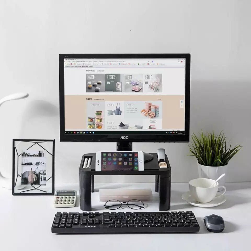 Staffa per monitor: Bildschirmerhöhung / Monitorerhöhung NEU – Nuovo e nell'imballaggio originale da Winterthur venduto da dzGadgets
