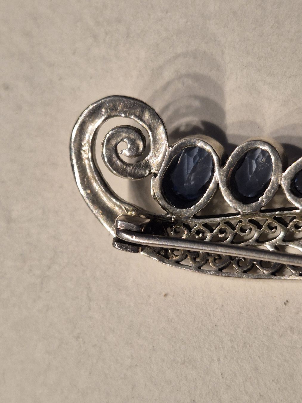 Spille & Fermagli: Silber Brosche Vintage Schmuck Topas Unikat – Usato da Russikon venduto da eunicetungol 2