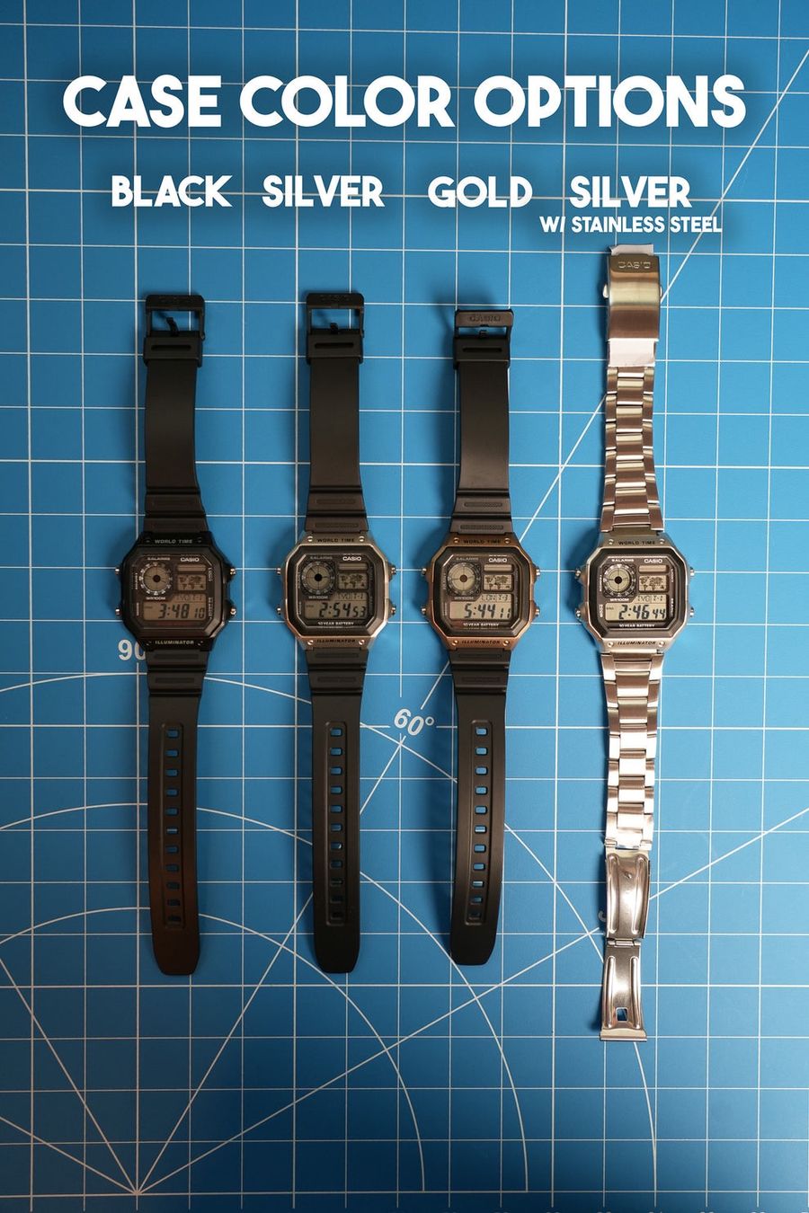 Casio Montres: Casio Scary Red Custom Mod | 10j. Batterie – Neuf avec emballage d'origine à Luzern par Vi-Print 1