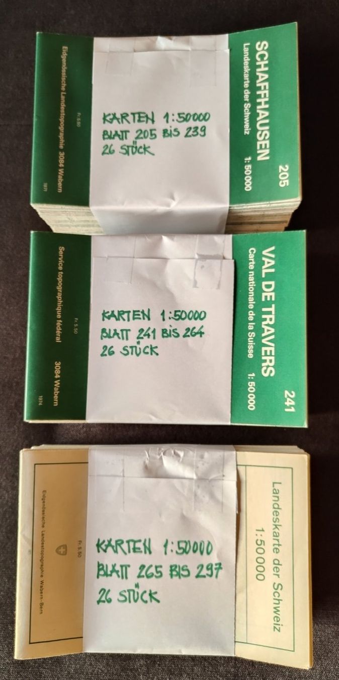 Cartine & Atlanti: Satz Landkarten 1:50'000 – Usato da Sigriswil venduto da Ricola1977