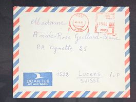 CL25 Enveloppe + Timbre Turquie 1991