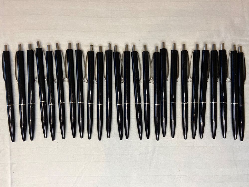60 Kugelschreiber Im Großpack – Schwarz, 1,0 Mm, Mittlere Spitze Für Smooth Schreiben