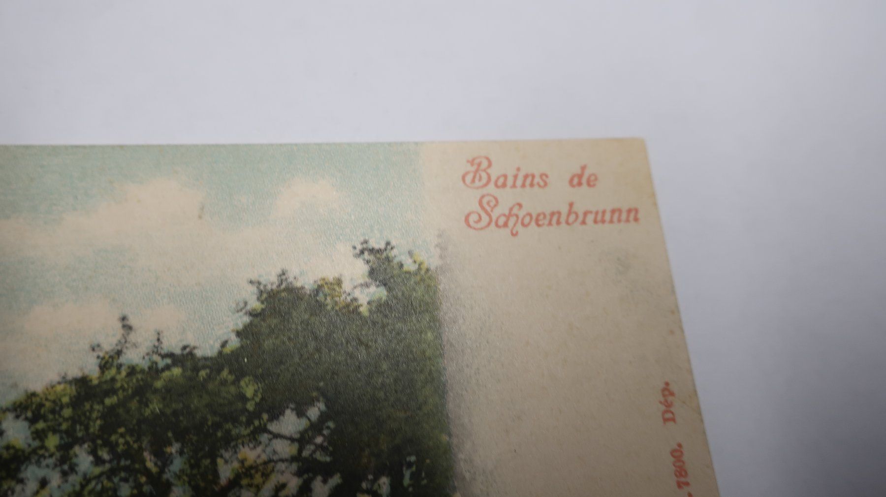 Cartoline postali: Bains de Schoenbrunn – Usato da Cormoret venduto da Pascalll2001 3