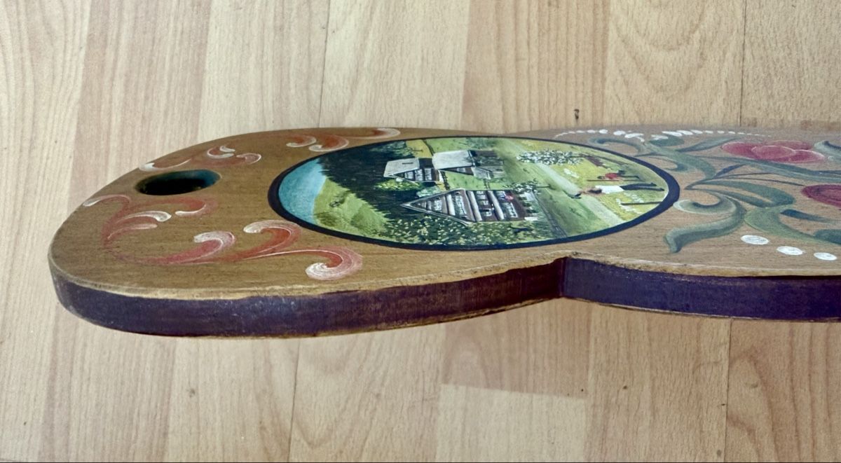 Articoli in legno: Brett mit Bauernmalerei – Usato da Zug venduto da Malibu117 1