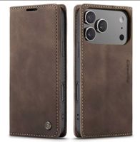 Luxus Caseme iPhone 18 Pro/17 pro Magnet Hülle Braun