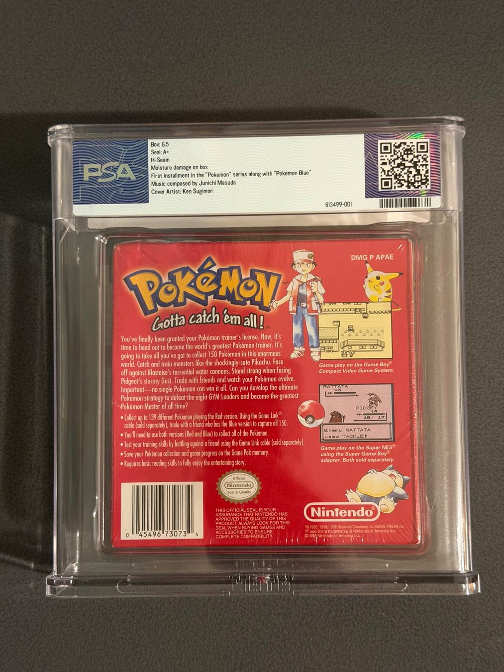 Pokémon Giochi: Pokemon Red Version Sealed 2nd Print PSA WATA Grade Game Boy – Nuovo e nell'imballaggio originale da Ostermundigen venduto da capitalcollector 2