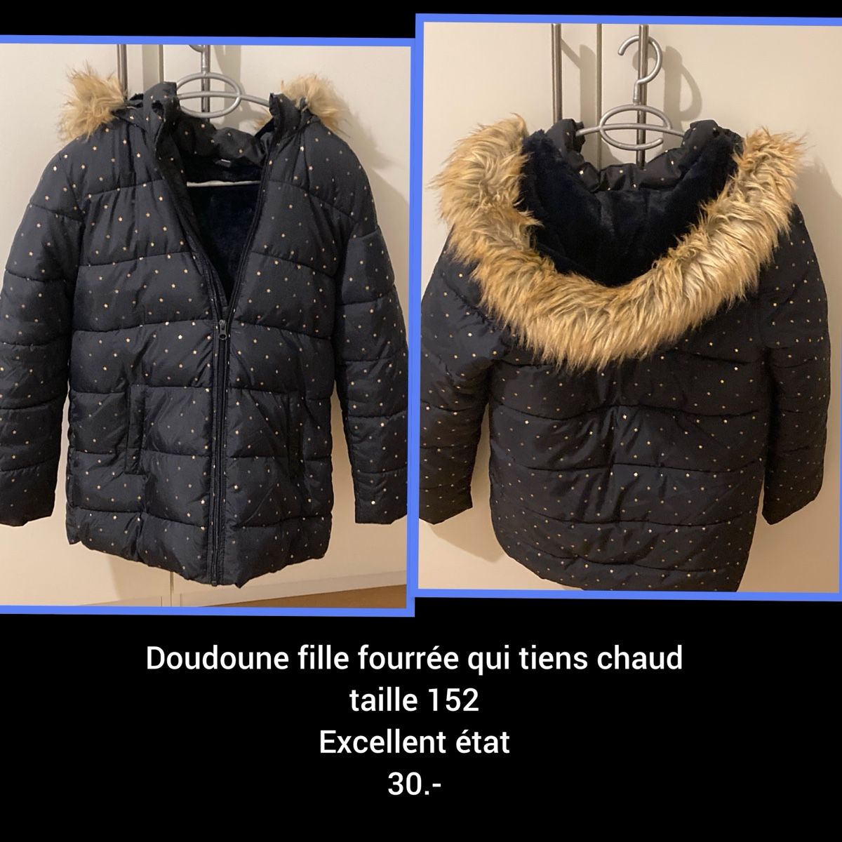 Giacche & Cappotti: Doudoune hiver taille 152 – Usato da Thônex venduto da Fontanheiras