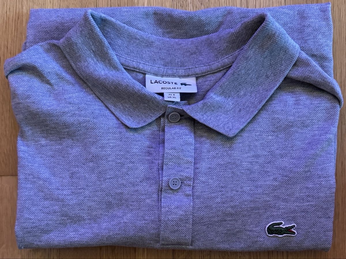 Lacoste Magliette Polo: Lacoste Regular Polohemd - Farbe: Grau | Grösse FR 6/US XL – Usato da Zürich venduto da DoctorDi