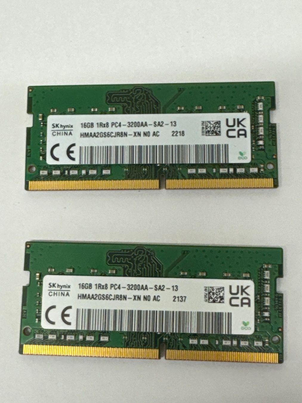 Memoria / RAM: 2x 16GB Rigel, PC4-3200AA, SK hynix – Usato da Volketswil venduto da fis_shx9