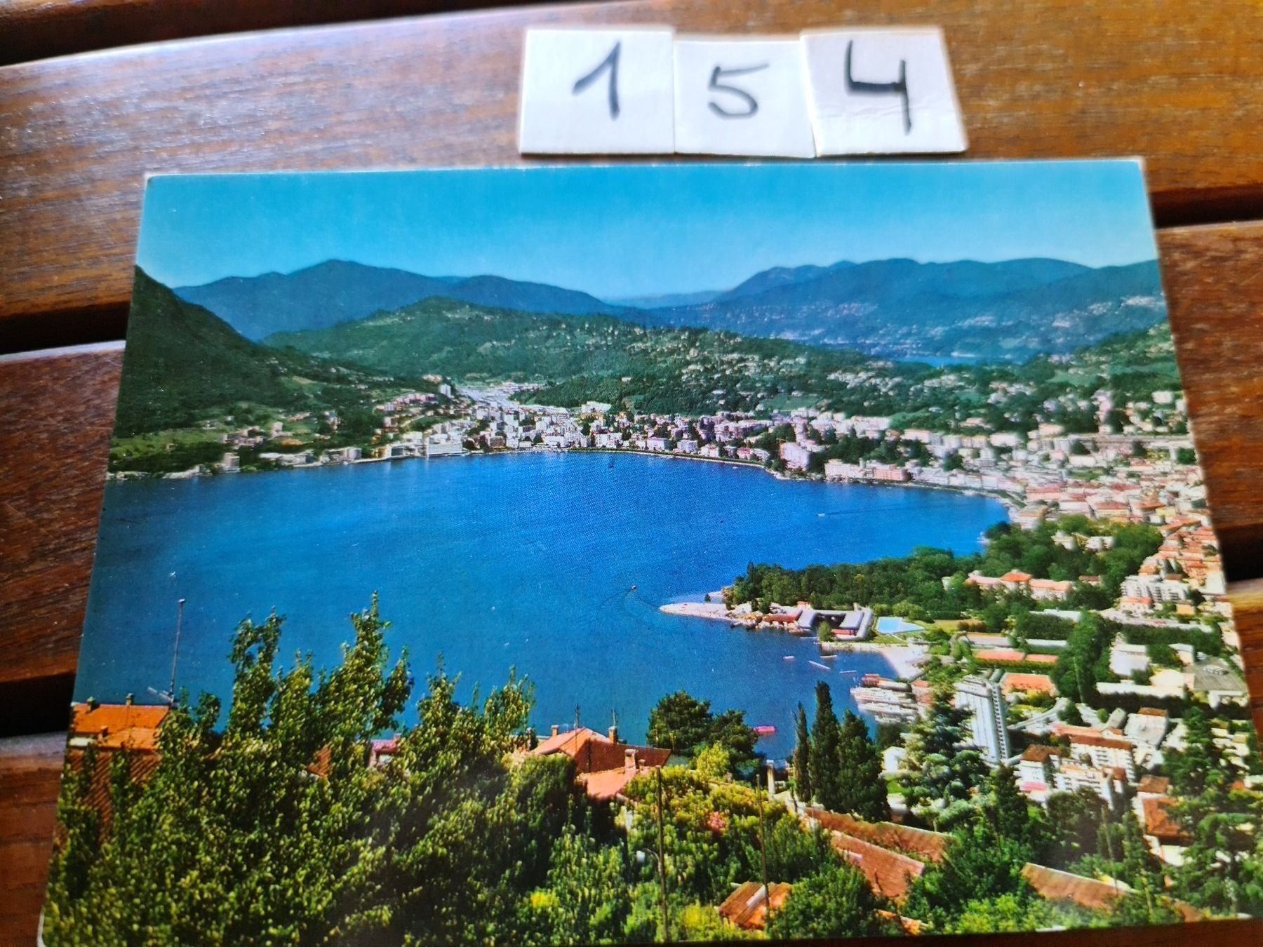 Cartoline postali: Ansichtskarte Lugano Tessin Schweiz – Usato da Dintikon venduto da Vexi