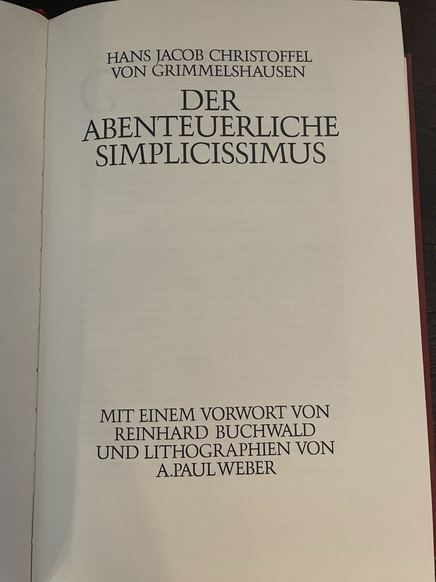 Libri: Grimmelshausen Simplicius, illustriert, A.Paul Weber – Usato da Steinerberg venduto da culloden 3