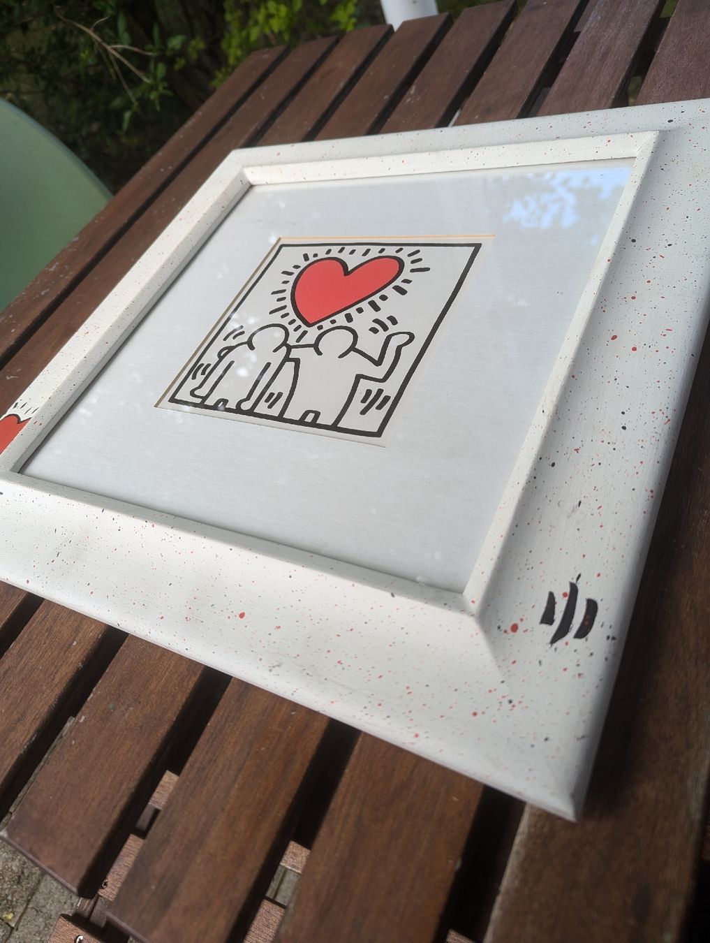 Grafica & Litografie: Keith Haring "Freundschaft" Framed Pop Art Print – Usato da Erlinsbach SO venduto da Meytalien 2