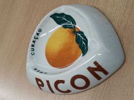 Alter Vintage Porzellan Werbe Aschenbecher - PICON