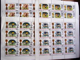 DPR of korea 1978 Football World Cup Winner 6x12 stamps used