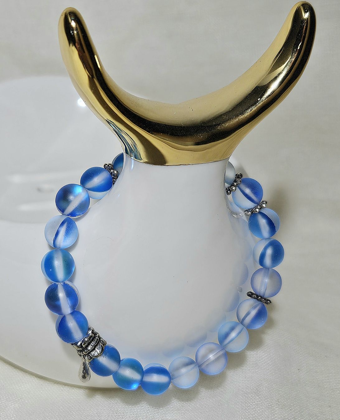 Bracciali & Braccialetti: blaue Kristall Armk. - Spendenaktion – Nuovo (secondo la descrizione) da Unterkulm venduto da Nachtigall 4
