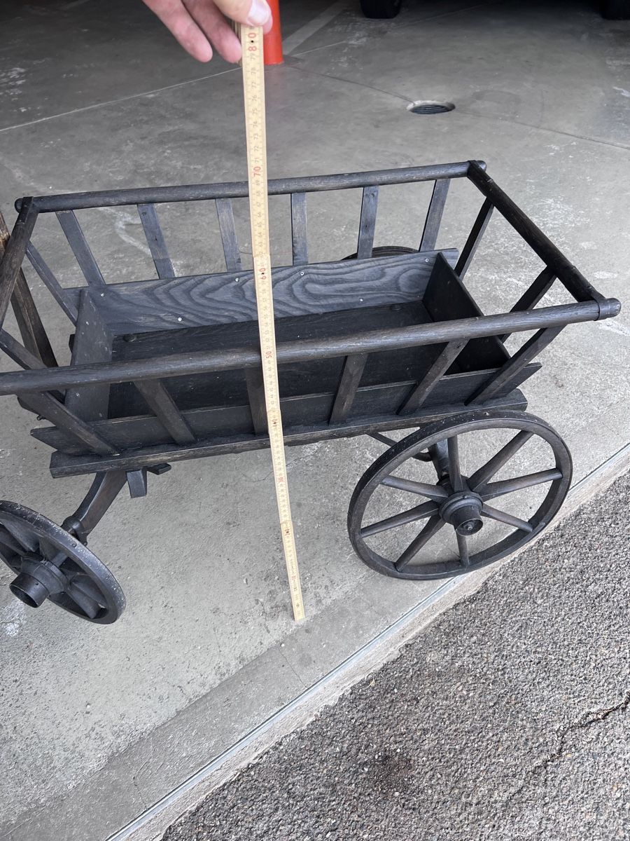 Tutte le decorazioni: Rustikaler Holz Handwagen Bollerwagen Deko Garten – Usato da Oberengstringen venduto da Dreamteam1 4