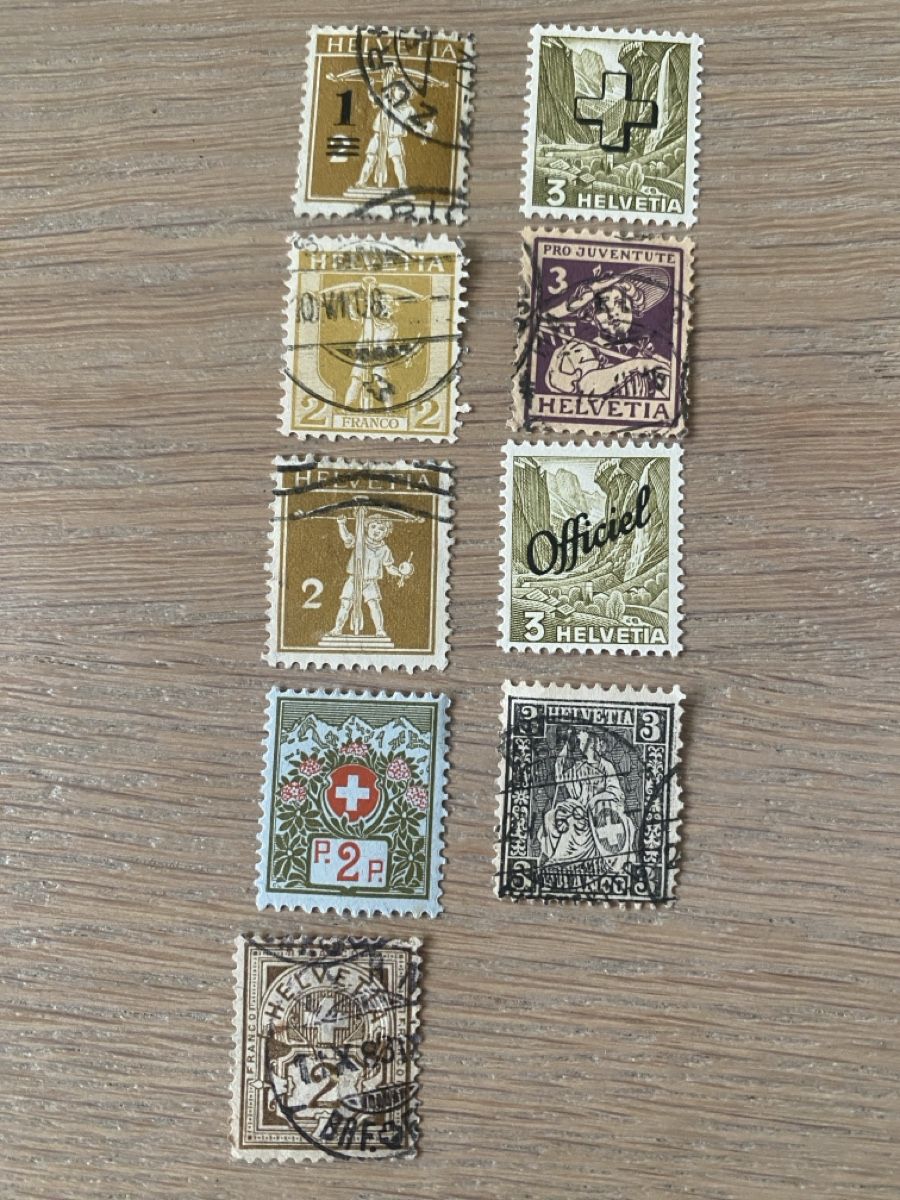 Alle Briefmarken: Briefmarken Konvolut Schweiz  – Gebraucht aus Embrach von bea_8424
