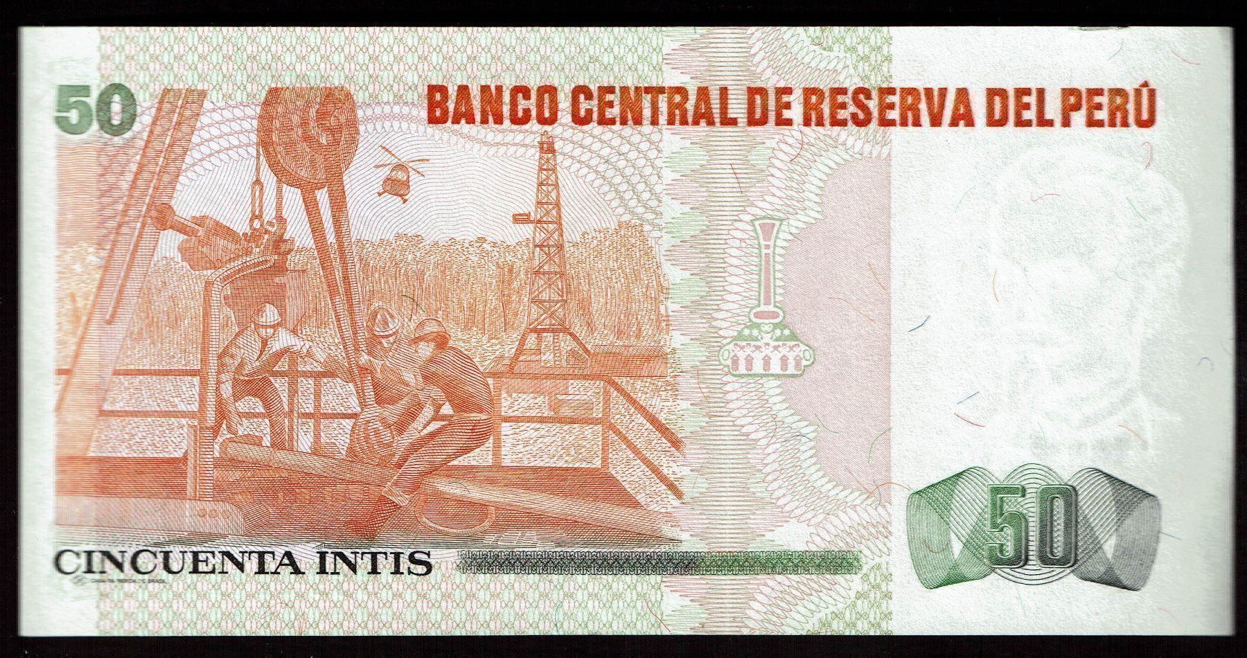 Banconote: Banknote, Peru, 50 Intis, 1987 – Nuovo (secondo la descrizione) da Basel venduto da Falconis 1