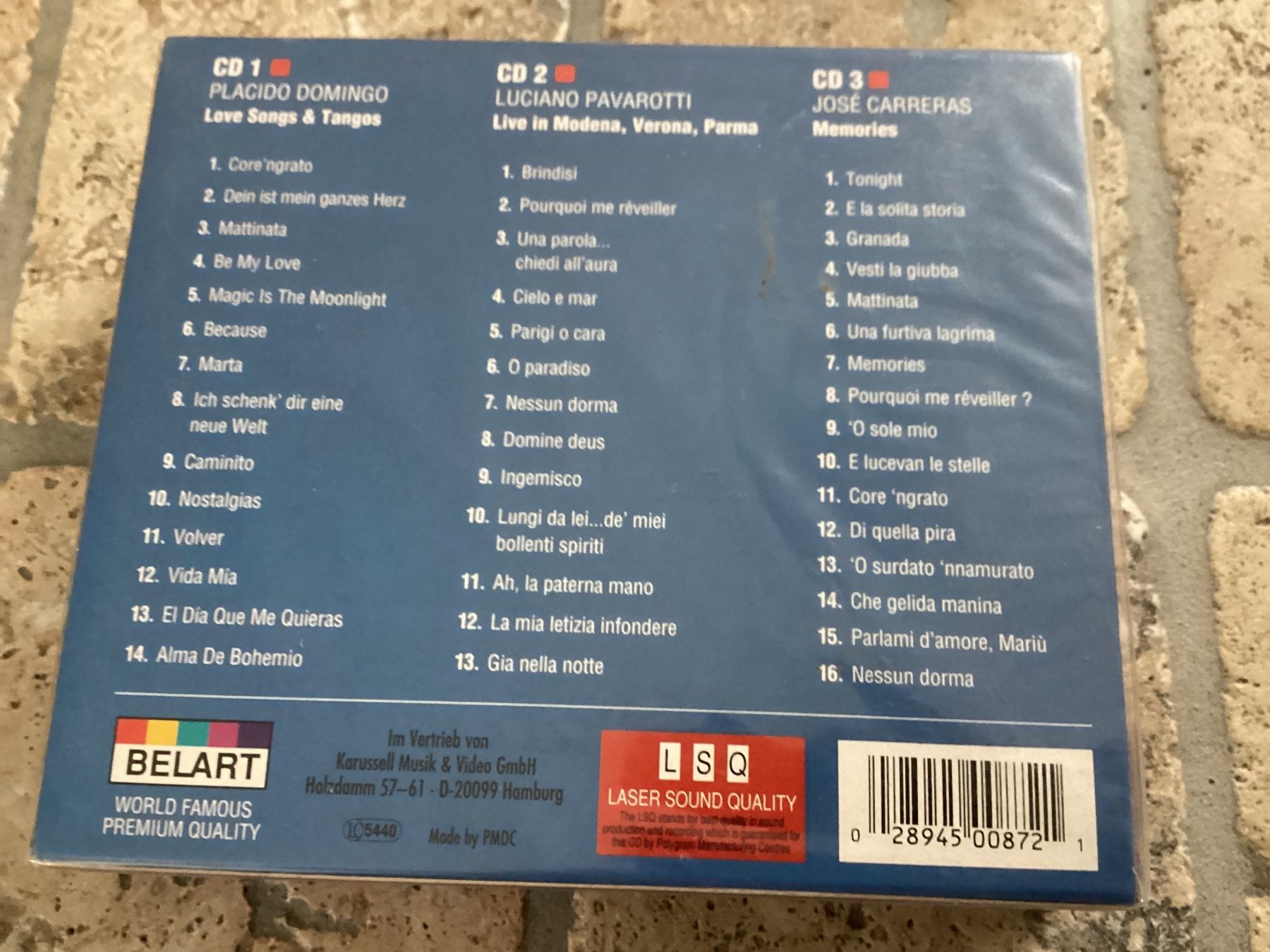 CD: Pavarotti, Carreras, Domingo, 3er CD Box – Nuovo e nell'imballaggio originale da Mörschwil venduto da Monzar 1