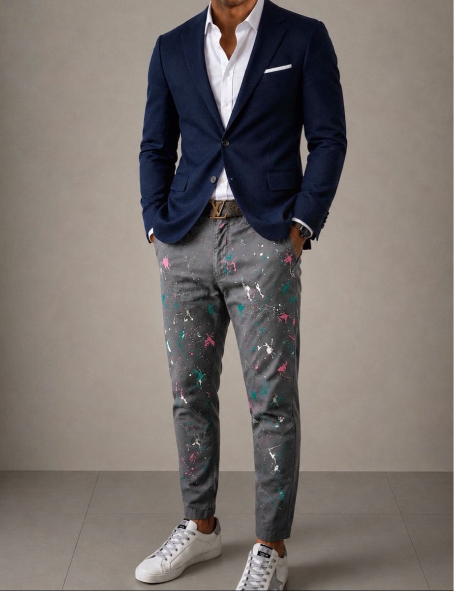 Dsquared2 Pantaloni: Dsquared2 Pinky Spalsh pantalone uomo 48 – Usato da Mendrisio venduto da fly_9wzx