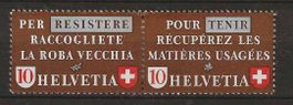 CHZ33f - Se tenant  Resistere-Tenir *