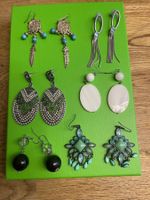 6 Paar Damen Ohrringe, Modeschmuck Set