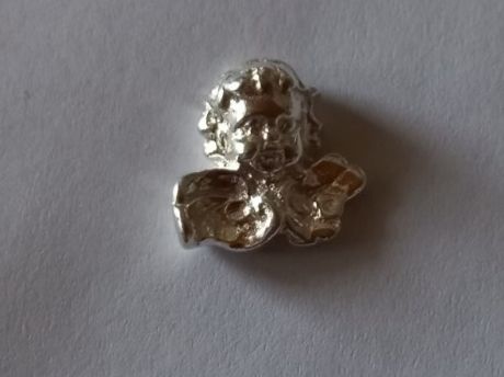 Ciondoli: Silber 925 Engel Kopf Anhänger – Nuovo e nell'imballaggio originale da Winistorf venduto da acreativ2