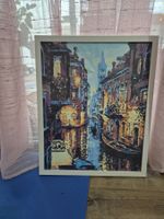 Das Bild Venedig selber gemalt, Acryl