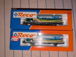2 wagons Roco HO Hbils Farmer