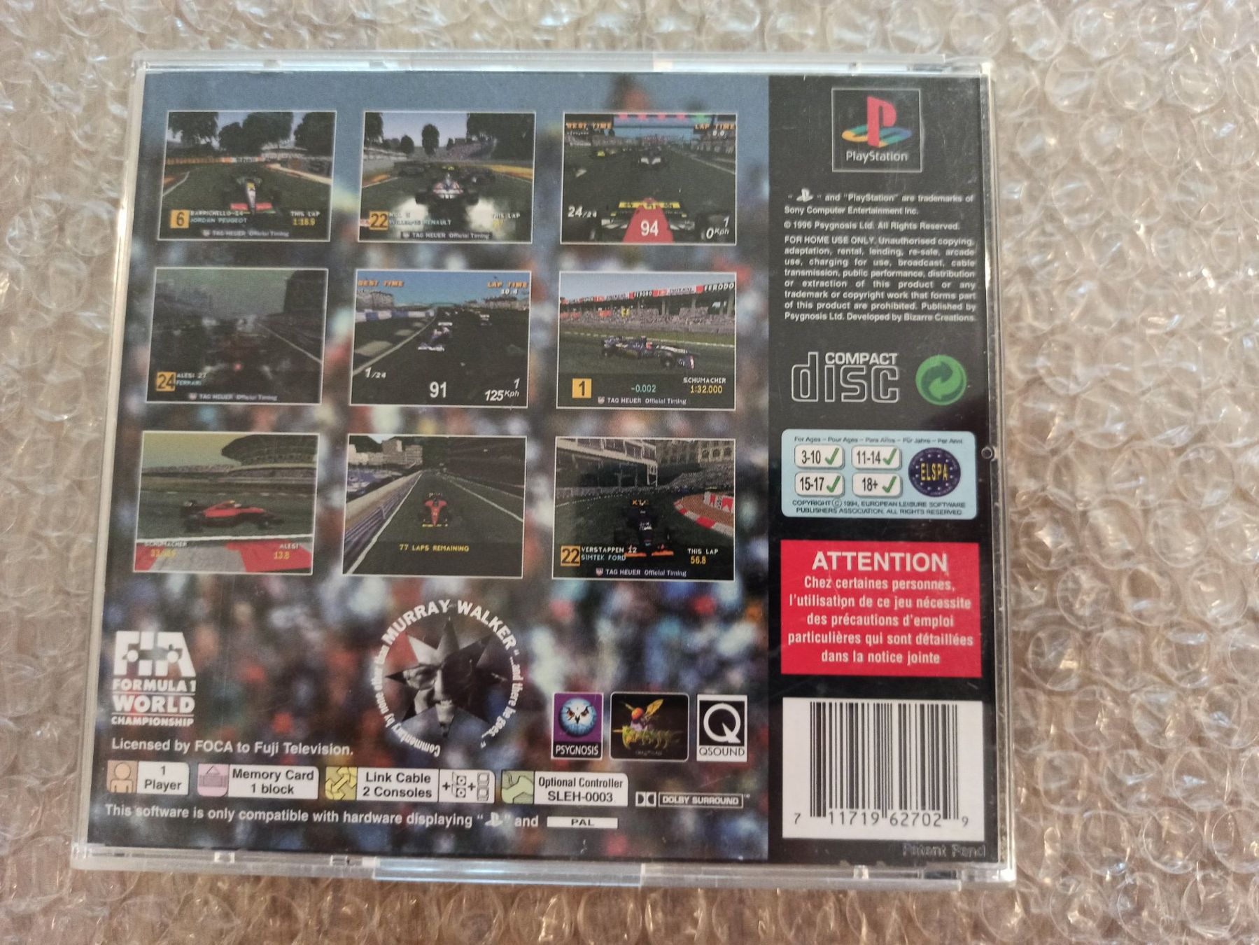 Spiele: Formula 1 PS1 – Gebraucht aus Oberweningen von mar_87mx 1