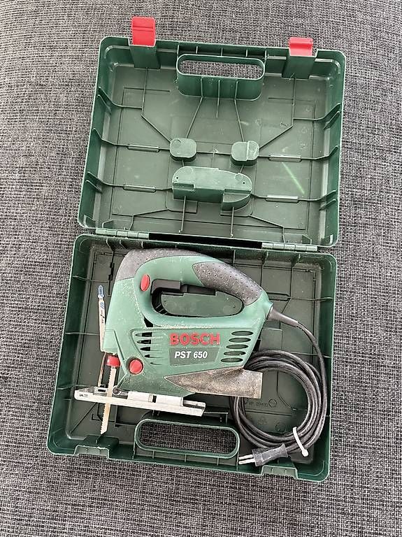 Bosch Tutti gli attrezzi: Bosch PST 650 Stichsäge mit Koffer – Usato da Niederuzwil venduto da presa19 2