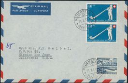 1951 - Pro Patria - Brief - MiF - nach USA