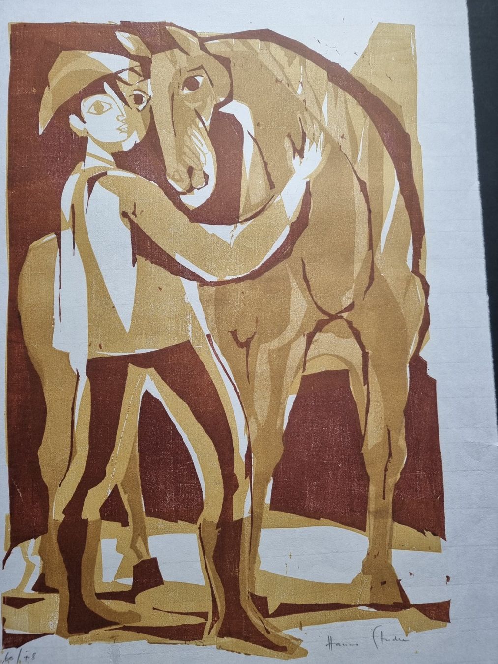 Holzschnitte: HANNS STUDER HOLZSCHNITT SIGNIERT NUMMERIERT – Gebraucht aus Gersau von grafik-kunst