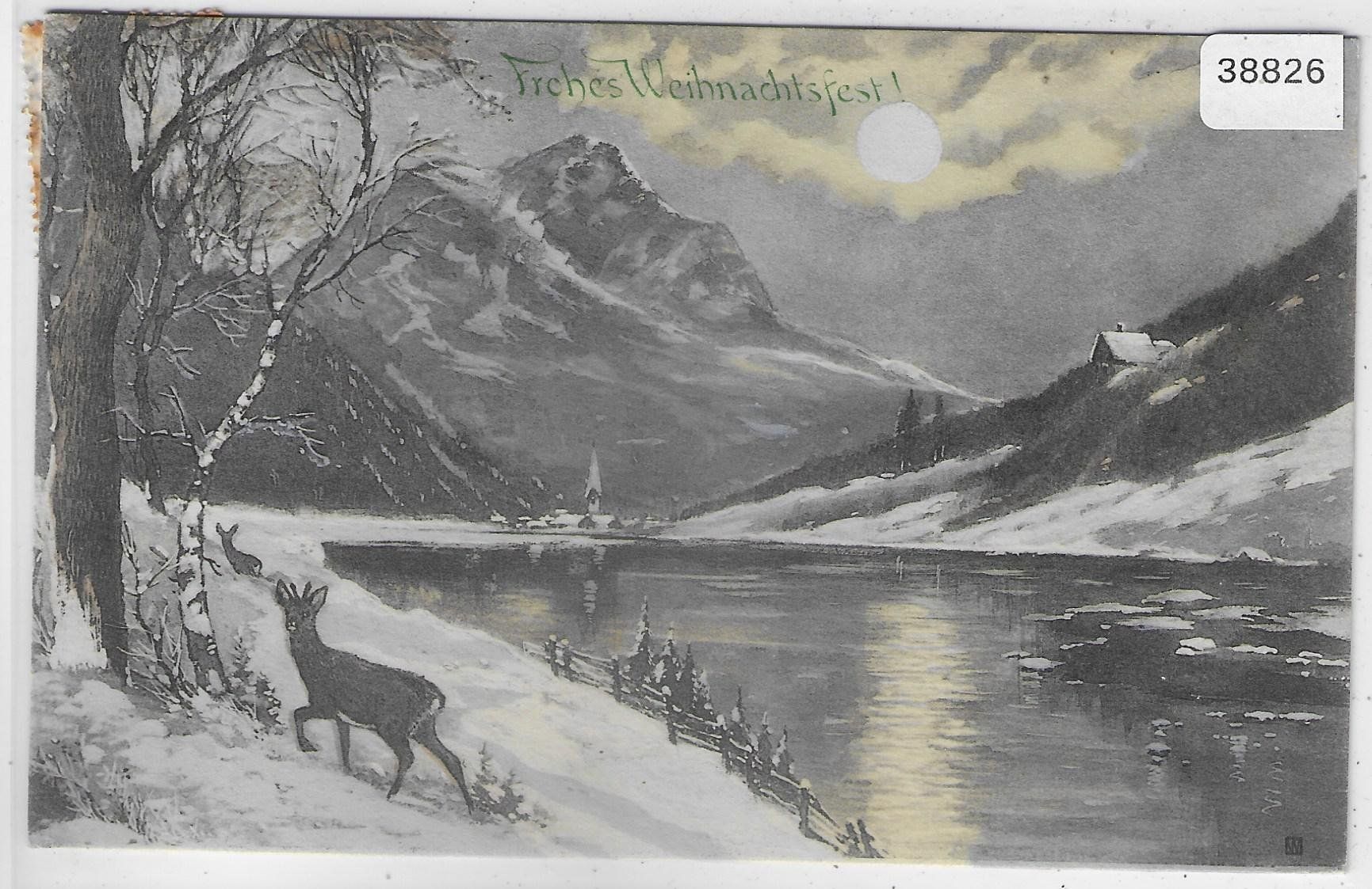 Cartoline postali: Frohes Weihnachtsfest - Winterlandschaft – Usato da Ettingen venduto da Kartenplanet