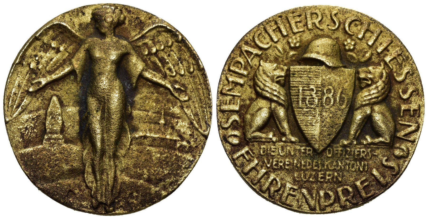 Medaillen: Luzern Sempach um 1920 – Gebraucht aus Bern von numismatictops