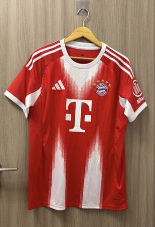 Maillot FC Bayern Munich T-Mobile rouge blanc Adidas Taill L