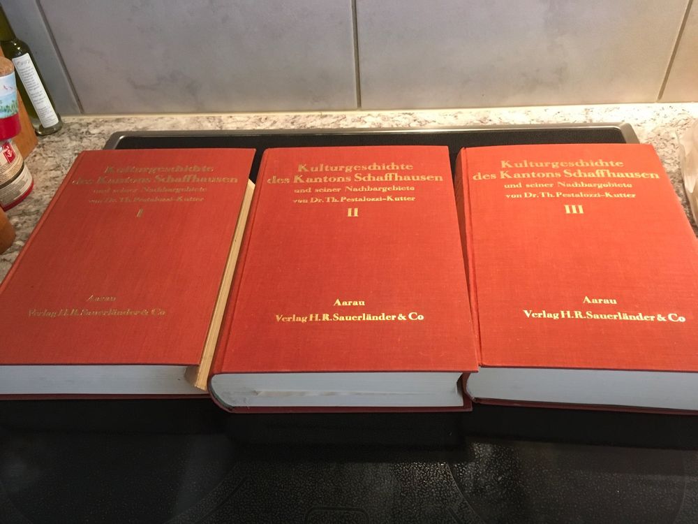Kulturgeschichte des Kanton Schaffhausen 3 Bände Kaufen auf Ricardo