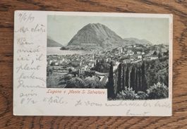 Lugano mit Monte Salvatore 1903