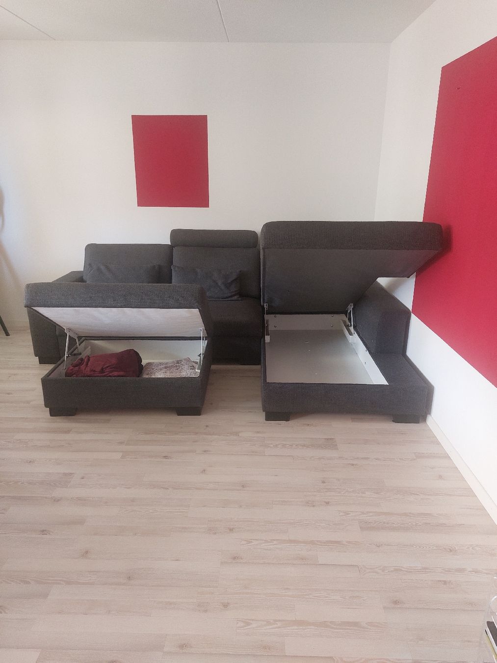 Ikea Sofas: Ecksofa mit Hocker und Stauraum grau – Gebraucht aus Hirzel von Loco666 1