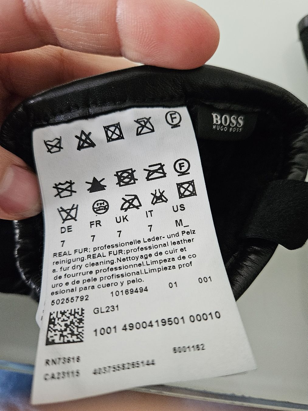 Guanti & manicotti: hugo boss Elegante Winterhandschuhe, echtes Leder, Grösse 7 – Usato da Basel venduto da fragolina08 2
