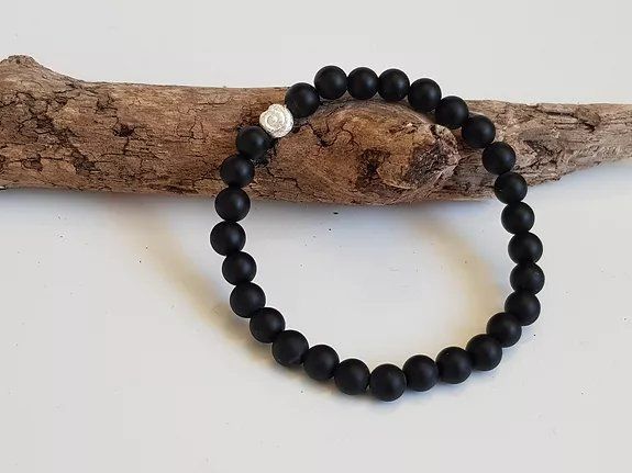 Bracciali & Braccialetti: Armband Onyx mit Muschel 925 – Nuovo (secondo la descrizione) da Walterswil SO venduto da Mama_noel