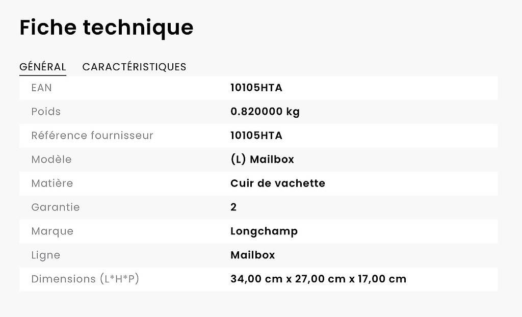 Longchamp Borse da donna: Sac Longchamp Mailbox cuir vachette – Nuovo (secondo la descrizione) da Eysins venduto da Gigs 4