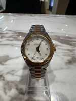 Damenuhr Ebel 18k Gold/Stahl mit Diamanten