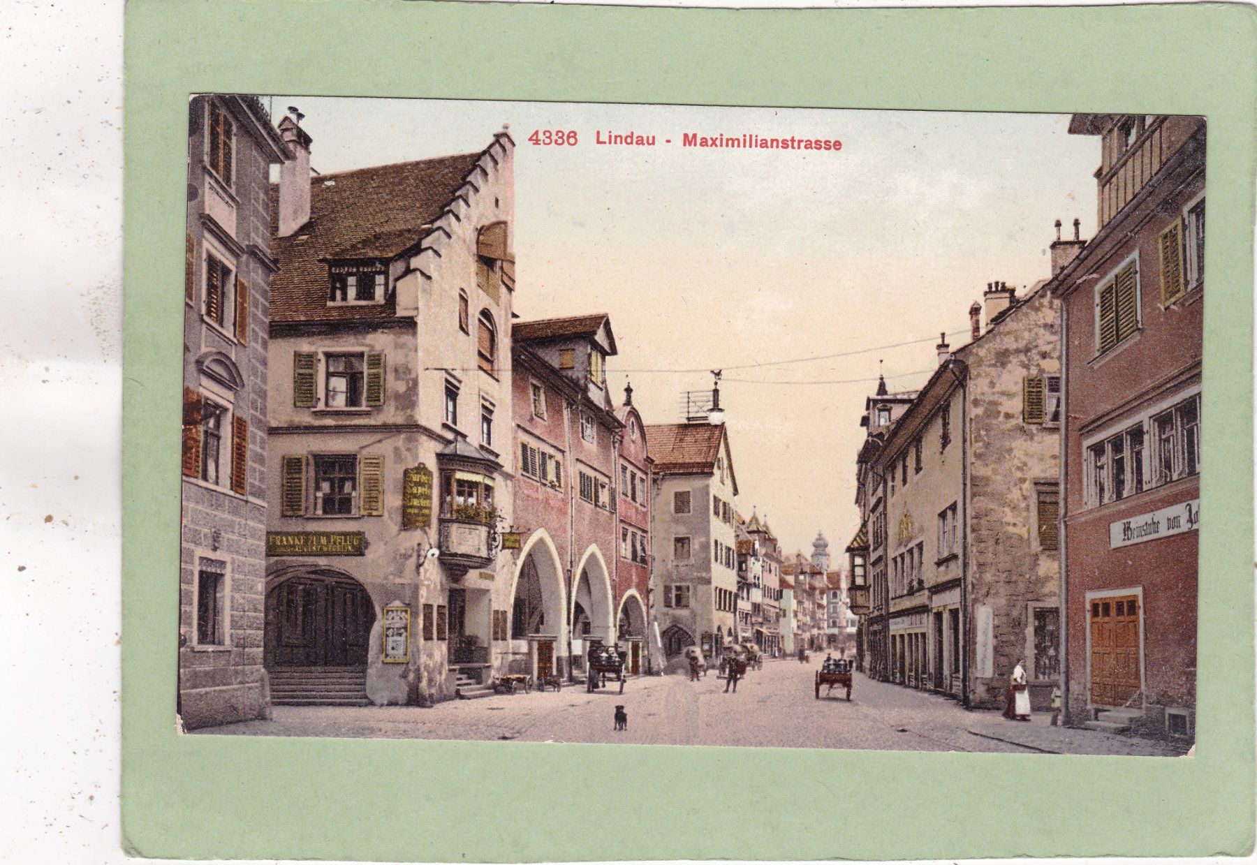 Cartoline postali: Deutschland Lindau Maximilianstrasse – Usato da Herisau venduto da Lisegrat2008