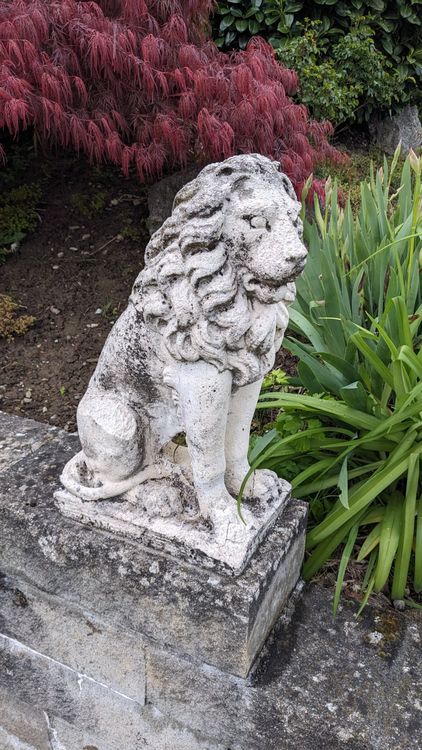 Lowe Statue Garten